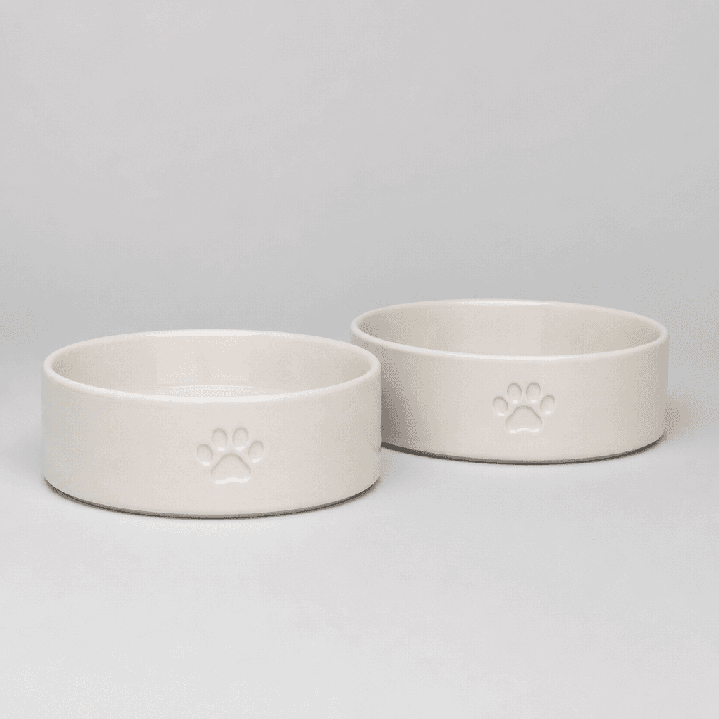 Ceramic Cat Feeder Duo